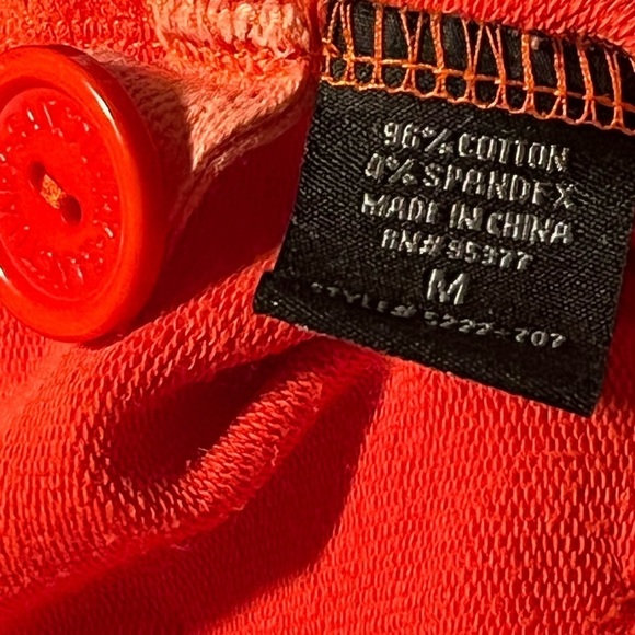 Sanctuary Orange Imperfection Hooded Zip Up Jacket Sz Med - Picture 9 of 9